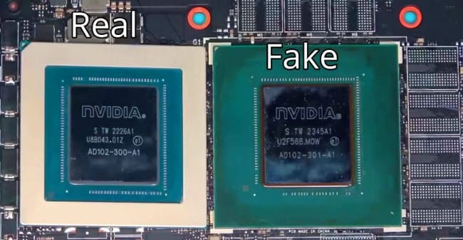 تشخیص  RTX 4090 تقلبی