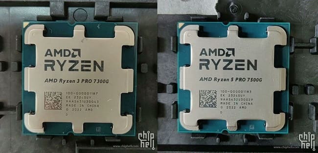  پردازنده‌های Ryzen 3 Pro 7300G و Ryzen 5 Pro 7500G