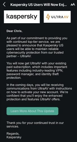آنتی‌ویروس UltraAV
