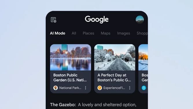 انتشار جستجوی هوش مصنوعی AI Mode گوگل