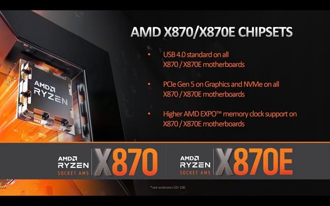 قابلیت های مادربردهای X870E و X870 شرکت AMD