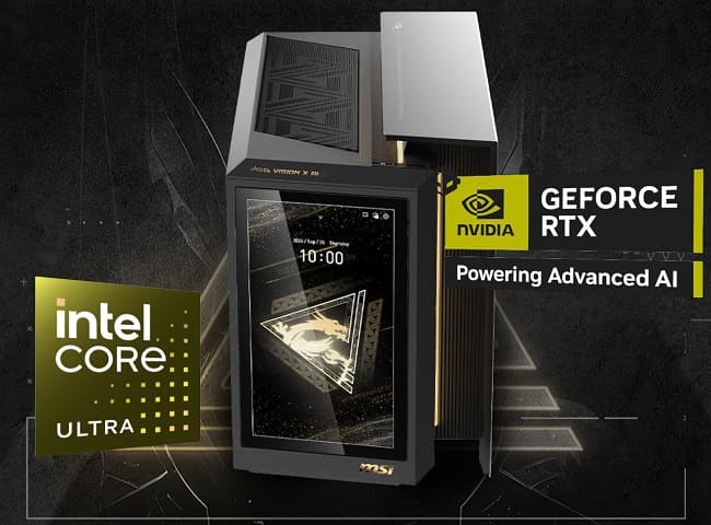 طراحی کیس آماده MSI MEG Vision X AI