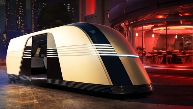 نمایش ون خودران Robovan شرکت تسلا