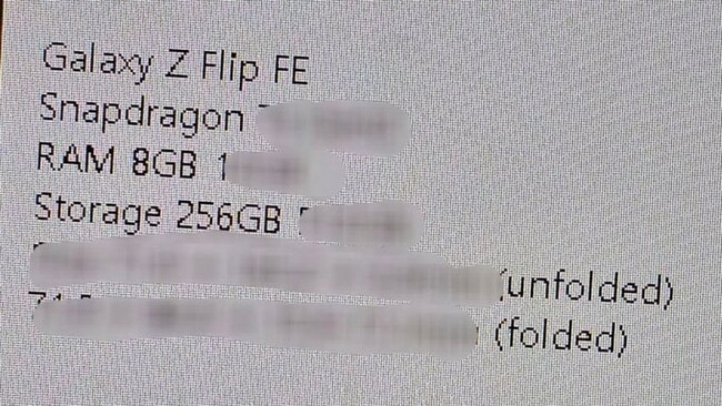 گوشی galaxy z flip fe