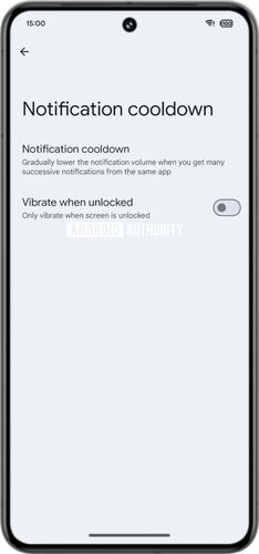 قابلیت notification cooldown