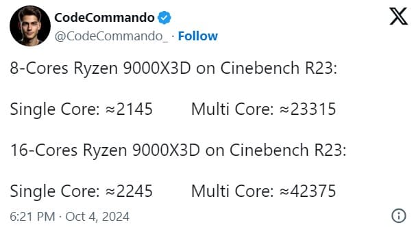  پردازنده ryzen 9000x3d