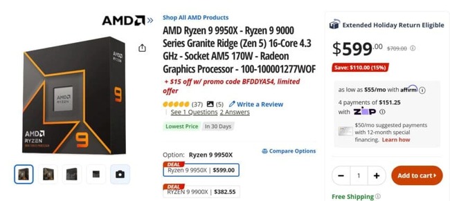  پردازنده amd ryzen 9000