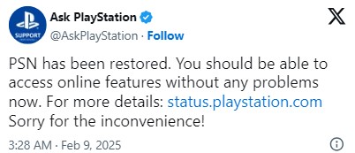 قطعی PSN