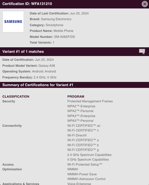 جدیدترین گوشی اقتصادی سامسونگ یعنی Galaxy A06