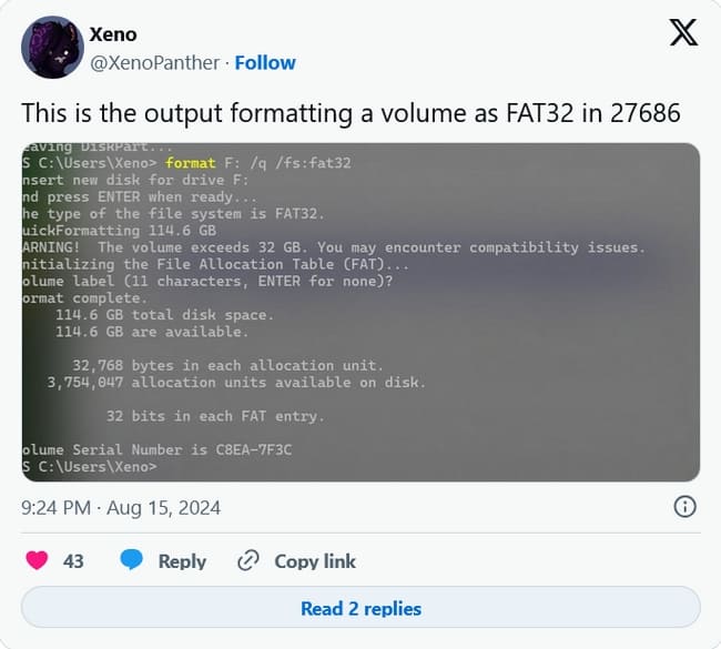 پارتیشن بندی fAT32