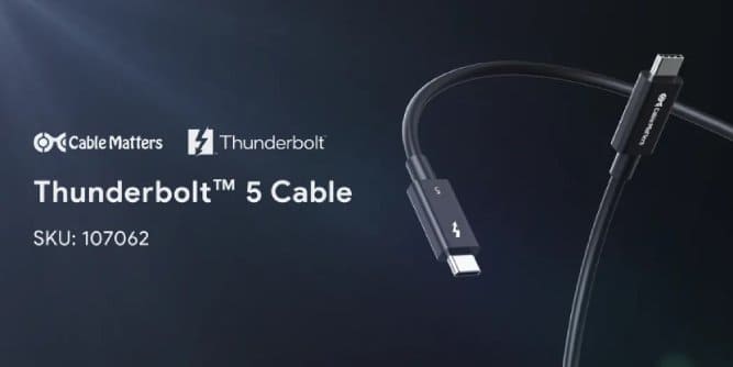 کابل‌های Thunderbolt 5