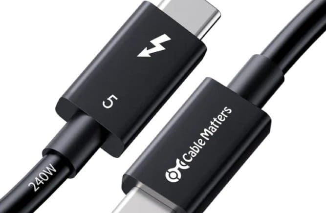 مشخصات و قیمت کابل‌های Thunderbolt 5