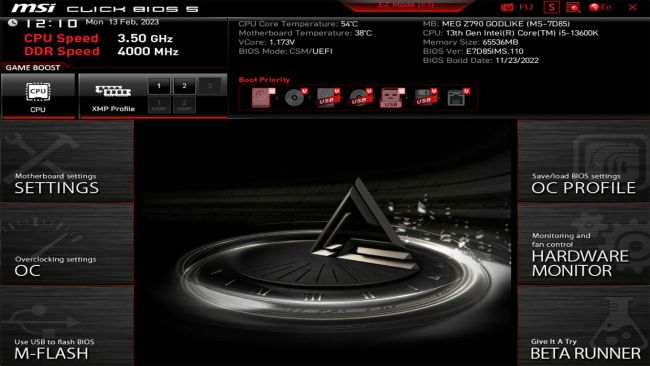 تصاویر رابط بایوس Click BIOS X
