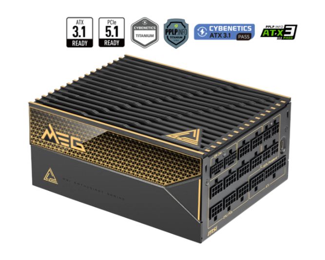مشخصات پاور MEG Ai1600T PCIE5