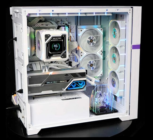 کارت گرافیک Valkyrie RTX 4080 از برند Zephyr که خنک‌کننده مایع AIO به همراه دارد