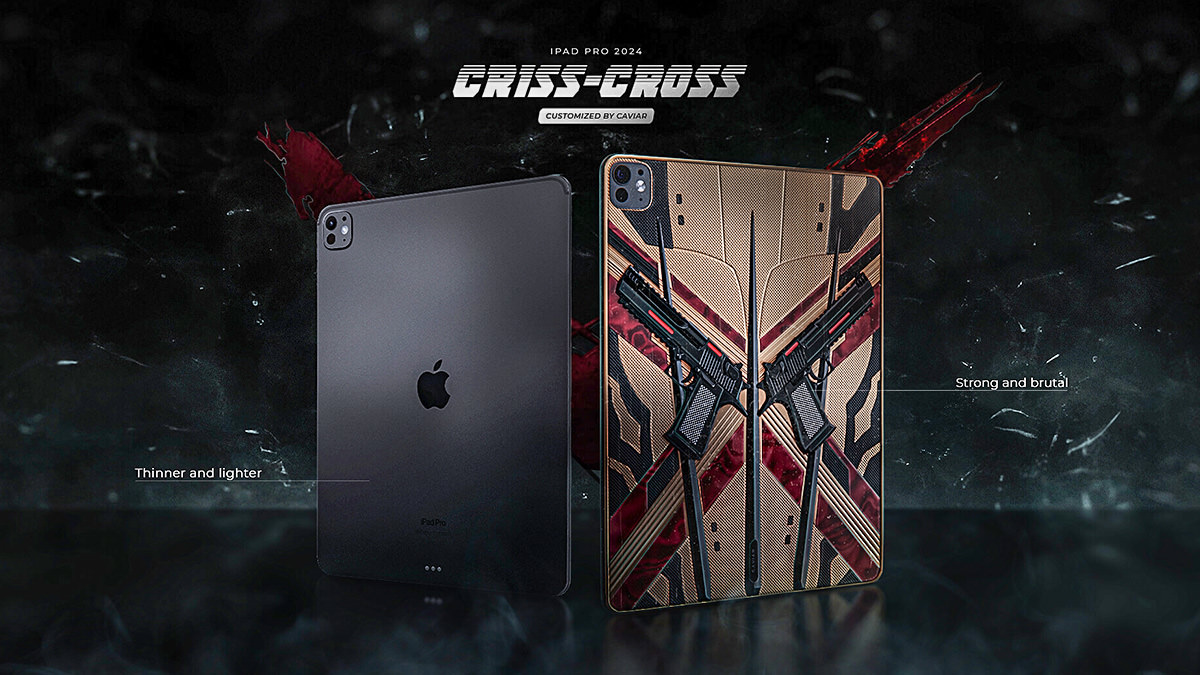 تبلت فوق لاکچری iPad Pro 2024 Criss-Cross از برند Caviar