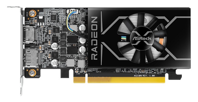 کارت گرافیک Radeon RX 6400 Low Profile ازراک برای کیس‌های کوچک