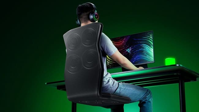 اولین بالشتک گیمینگ با قابلیت بازخورد لمسی در دنیا Razer Freyja