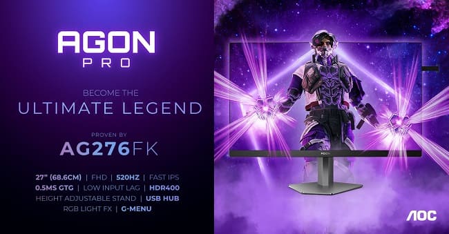 مانیتور جدید AGON PRO AG276FK از برند AOC