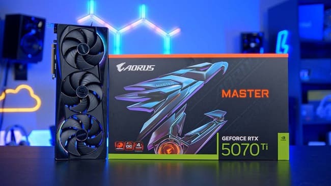 کارت گرافیک RTX 5070 Ti از برند گیگابایت