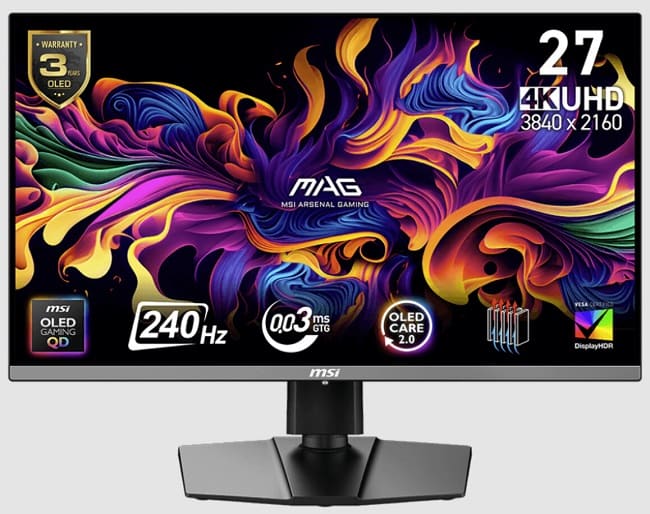 مانیتور خوش قیمت و جذاب MAG 272UP از برند MSI