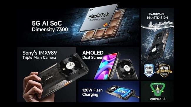 گوشی پرچمدار و مقاوم Ulefone Armor 28 Pro از راه رسید