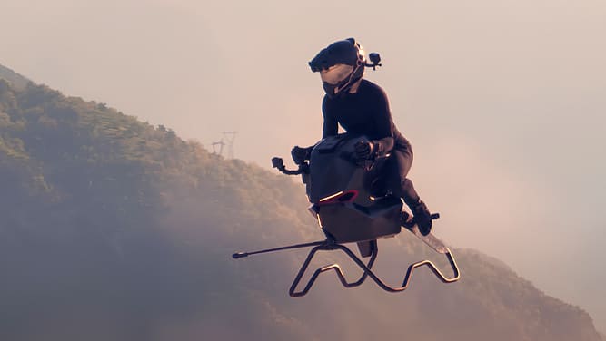 موتور پرنده‌ای که واقعاً پرواز می‌کند Volonaut Airbike