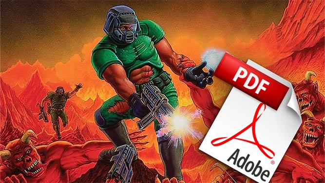 اجرای بازی Doom روی یک فایل PDF