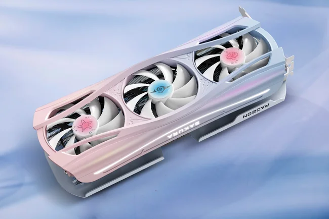 نسخه Sakura Atlantis کارت گرافیک RX 9070 XT  از شرکت Yeston