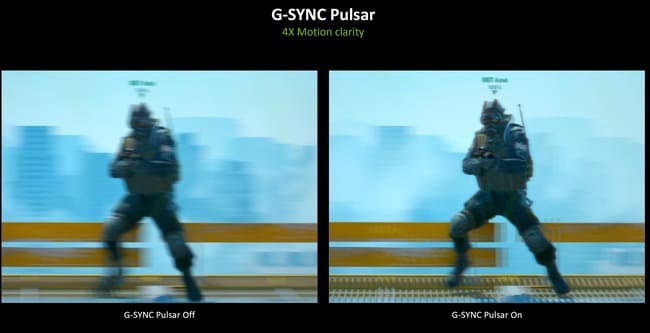 G-Sync Pulsar وضوح تصاویر در حال حرکت را در مانیتورهای با رفرش ریت متغیر تا 4 برابر بهبود میدهد