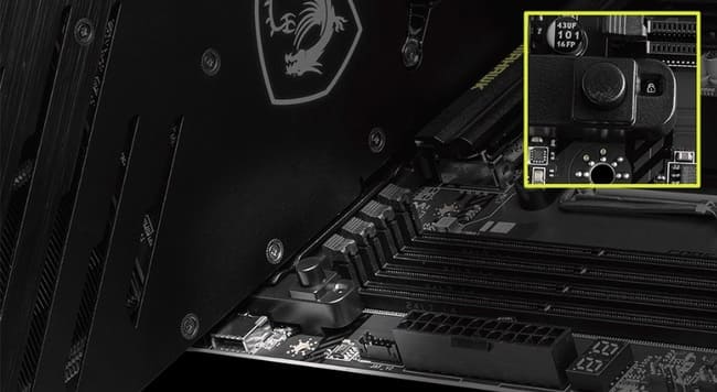 نصب آسان کارت گرافیک: اهرم PCIe Clip II و دکمه رهاسازی