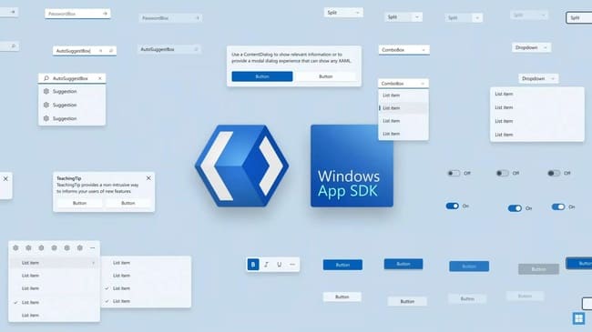 windows app SDK
