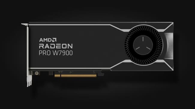 AMD Radeon Pro W7900 قوی‌ترین کارت گرافیک ای ام دی با رابط PCIe برای هوش مصنوعی است