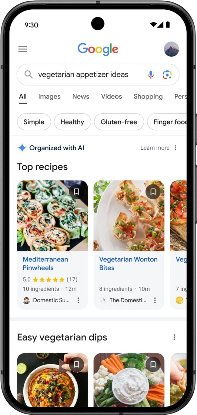 نمایش تبلیغات در ai overview