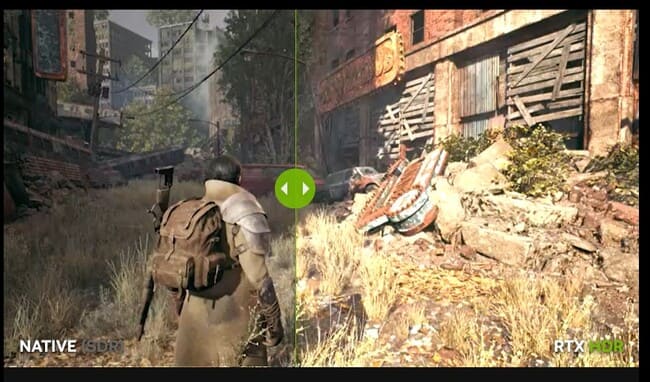 مقایسه حالت خاموش و روشن RTX HDR