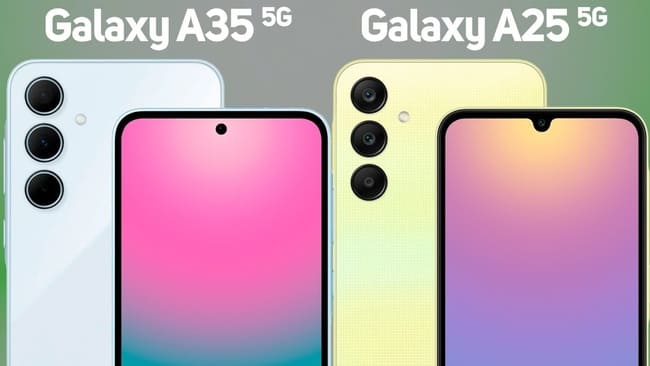 مقایسه گلکسی A25 و گلکسی A35