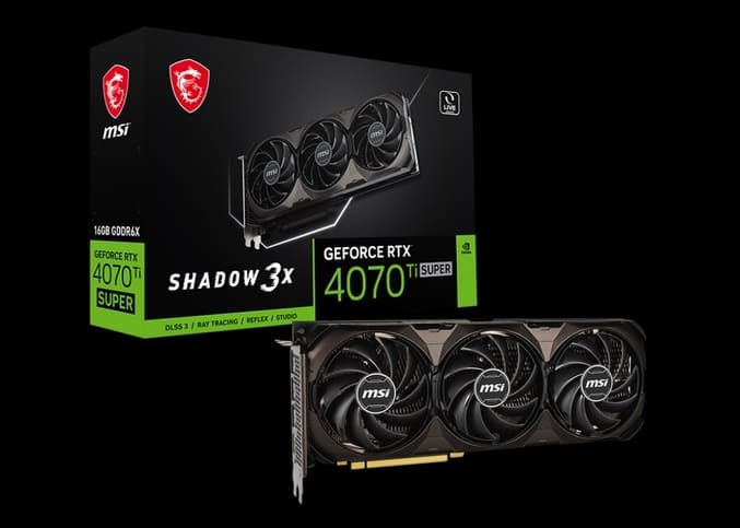 کارت گرافیک MSI RTX 4070 Ti SUPER SHADOW 3X
