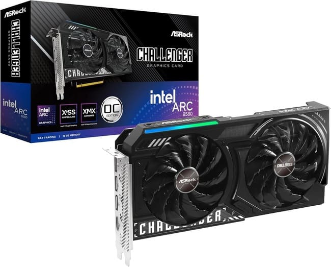 کارت گرافیک ASRock Intel Arc B580 Challenger OC