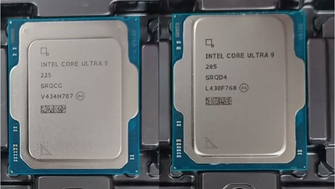 تفاوت اندازه Core Ultra 225 با Core Ultra 285
