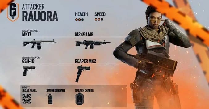 Rauora اپراتور جدید بازی Rainbow six siege