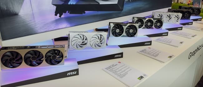 مقایسه مدل های مختلف  کارت های گرافیک MSI RTX 50