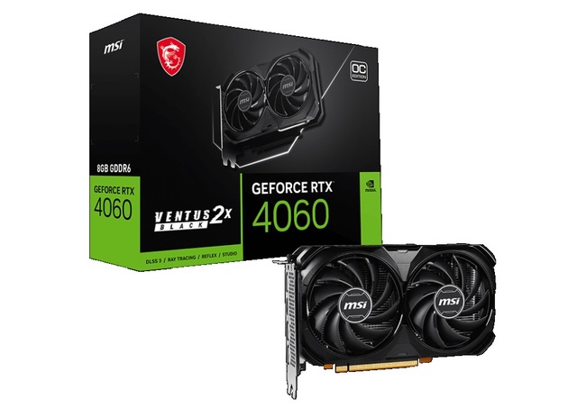 کارت گرافیک GeForce RTX 4060 VENTUS 2X BLACK 8G OC