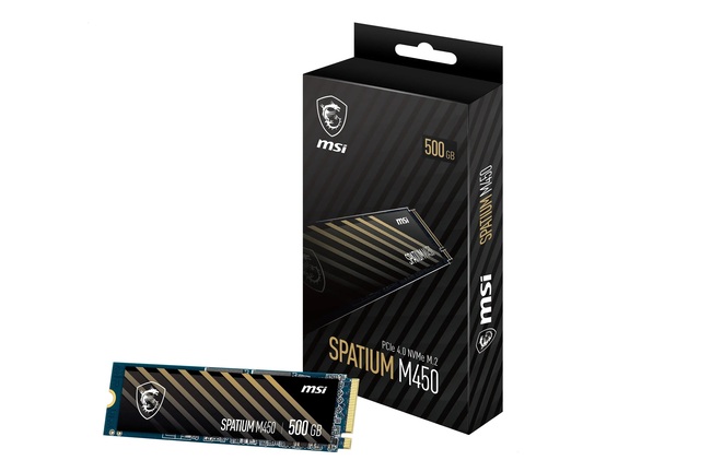 حافظه MSI SPATIUM M450 با ظرفیت 500 گیگابایت