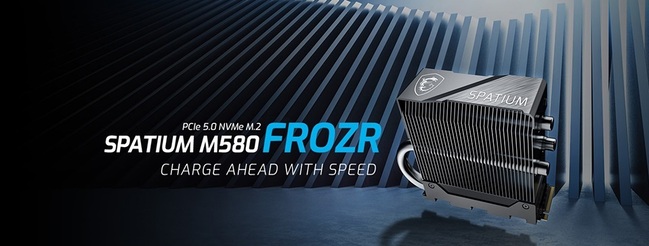 حفاظه SSD MSI Spatium M580 FROZR با ظرفیت ۲ ترابایت