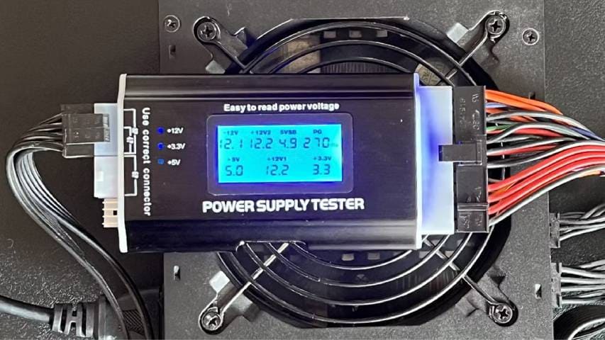 تست منبع تغذیه کامپیوتر با PSUTester