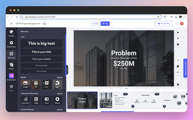 ابزار Decktopus برای هوش مصنوعی ساخت اسلاید و پاورپوینت