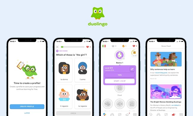 ابزار Duolingo برای یادگیری زبان با هوش مصنوعی