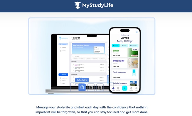 هوش مصنوعی برنامه‌ریزی درسی و مدیریت تکالیف mystudylife
