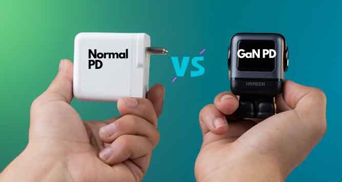  شارژر GaN در کنار شارژر PD