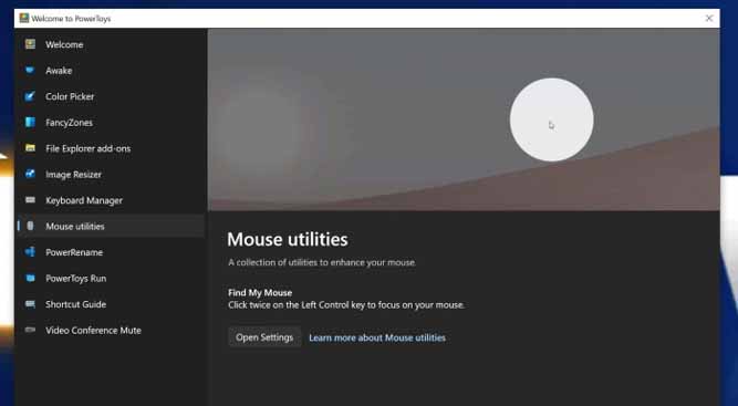 ابزار Mouse utilities پاورتویز ویندوز